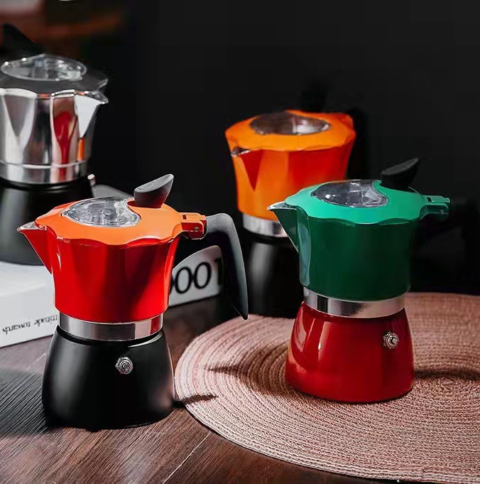 Coffee Vending Equipment - Bicolore 150/300ML Copertura visiva Moka Pot